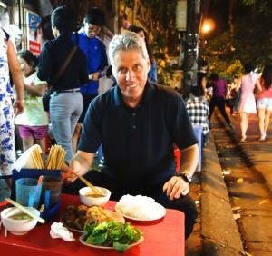 Stephen Hanoi street food