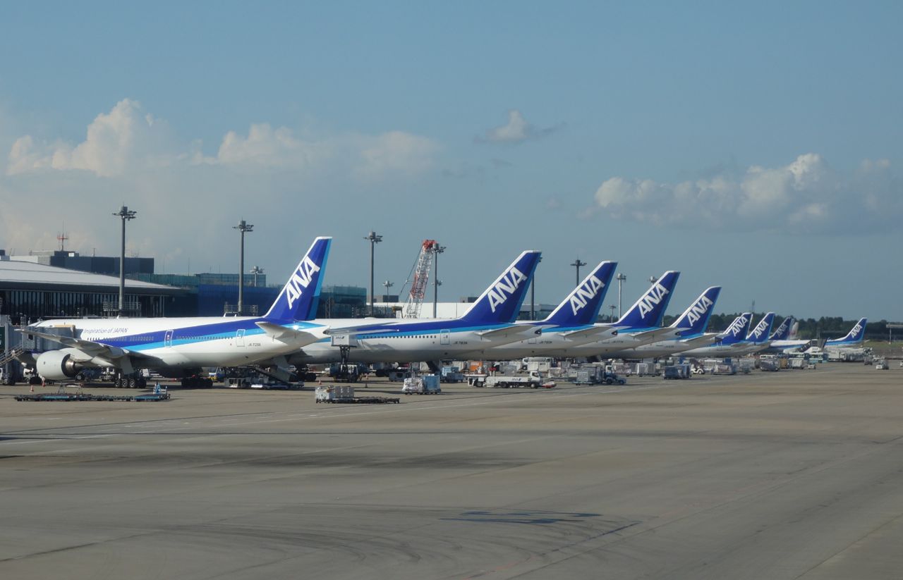 ANA aircraft Tokyo Narita