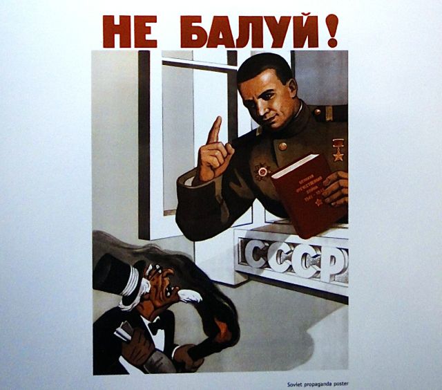 Soviet propaganda poster Las Vegas museum