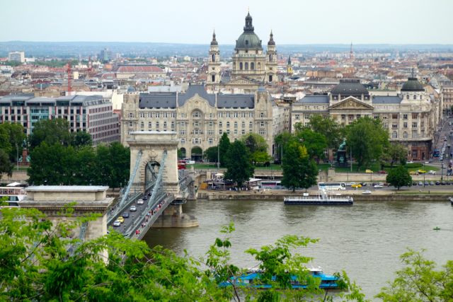 Budapest Hungary Pest from Castle Hill