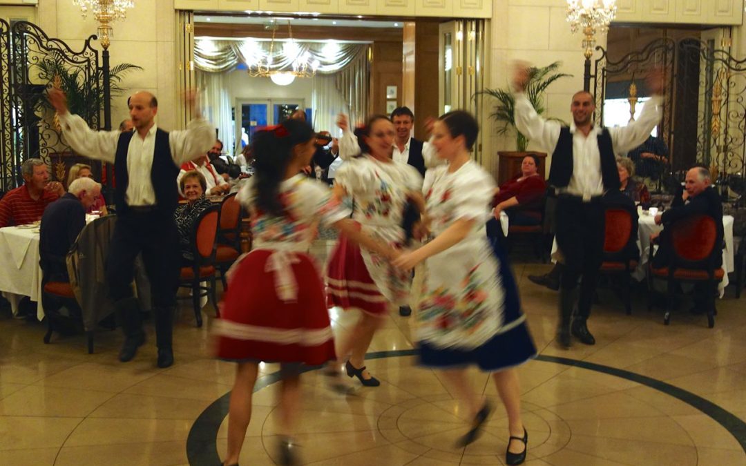 Hungarian folk dancers Budapest
