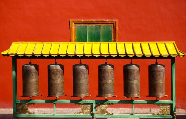 Prayer bells Putuo Zongcheng Temple Chengde China