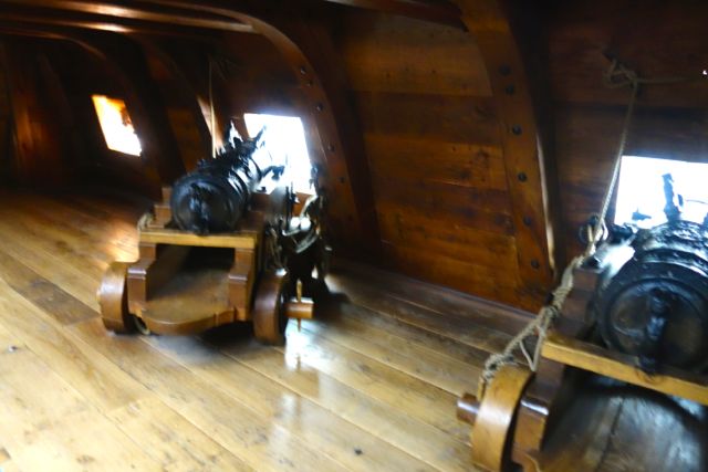 Vasa museum warship cannon deck