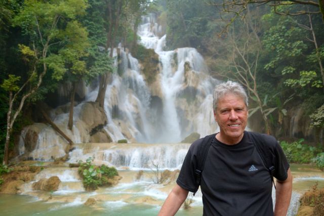 Stephen Henson Kuang Si waterfalls Laos