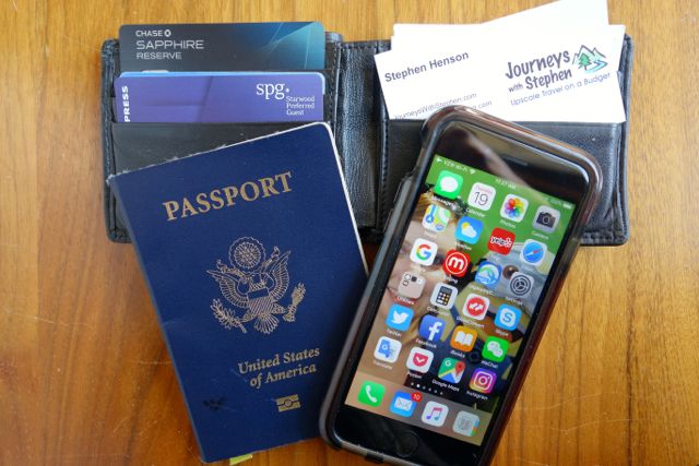 Passport wallet cell phone