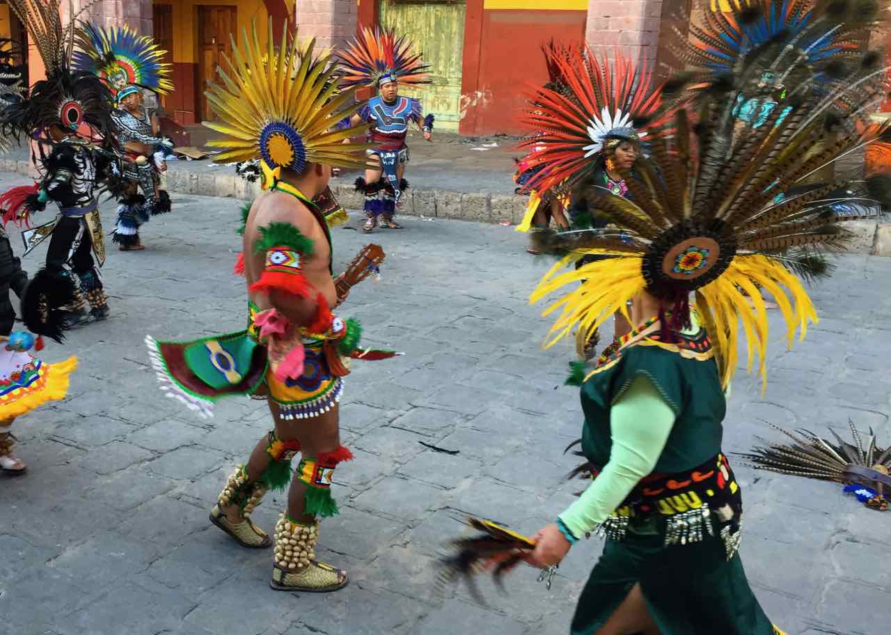 Aztec dancers San Miguel de Allende Mexico