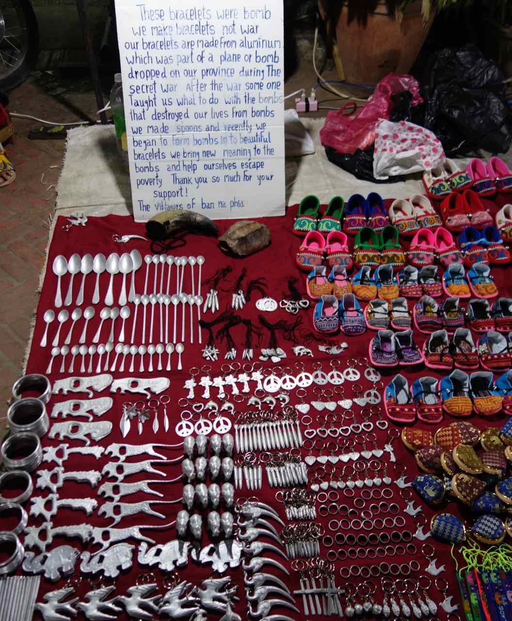 Bomb jewelry Luang Prabang Laos