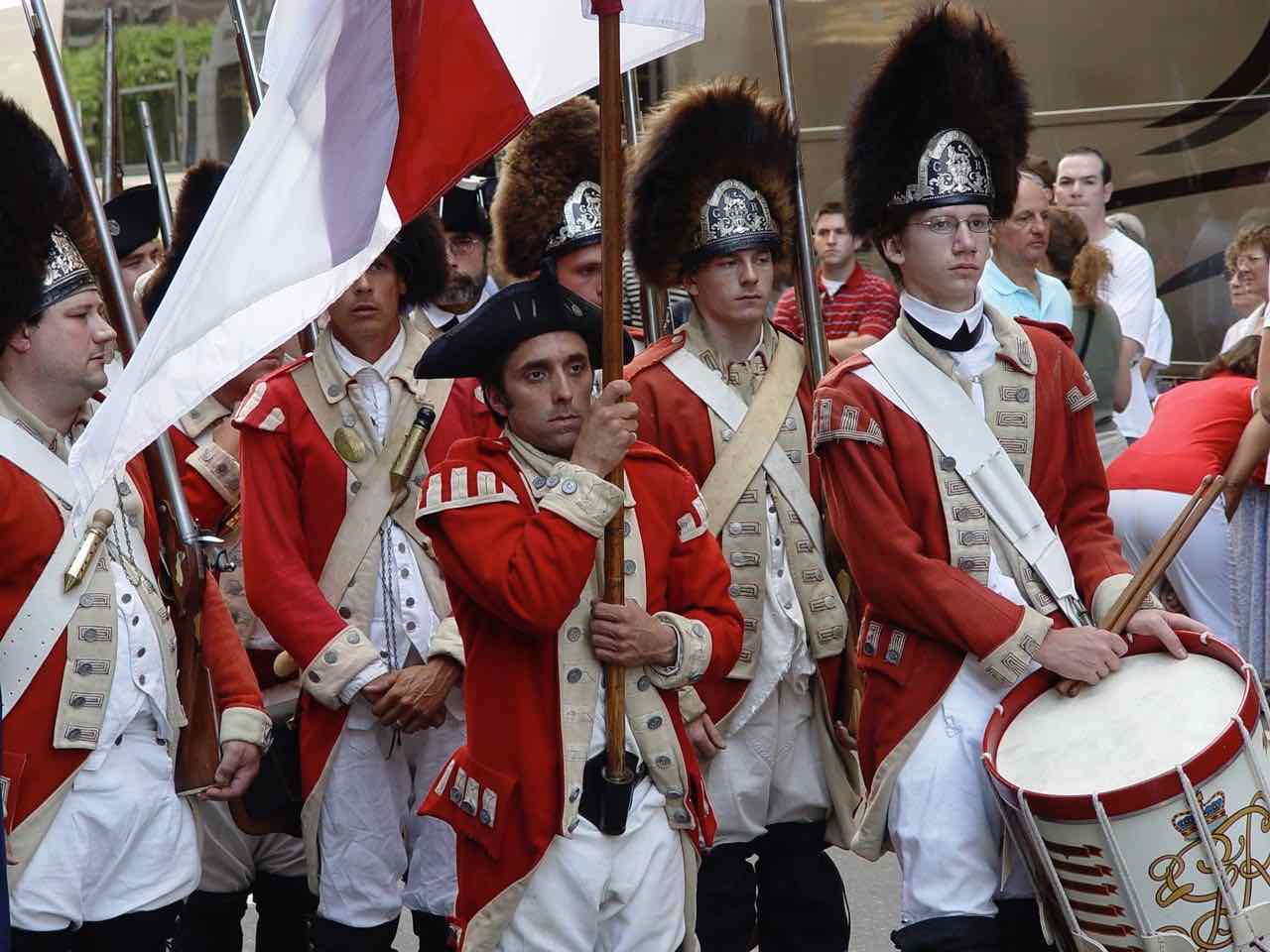 Boston patriots parade on July 4