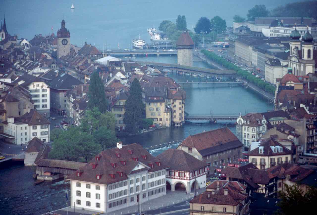 Luzern from Chateau Gutsch Switzerland