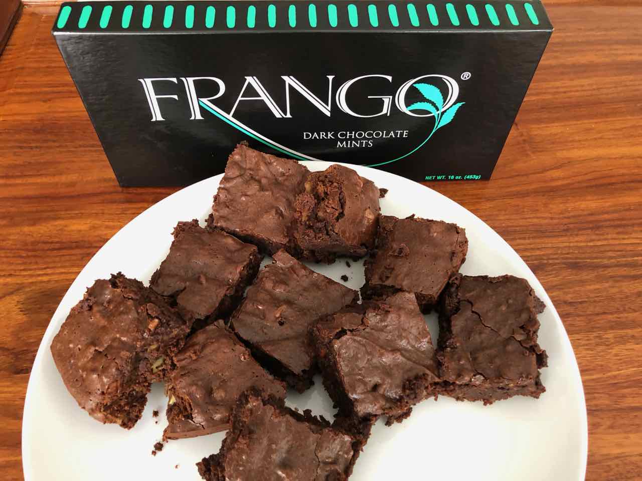 Frango mint brownies