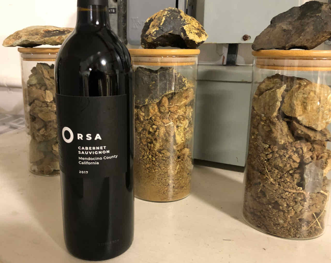 Orsa wine and rock soil
