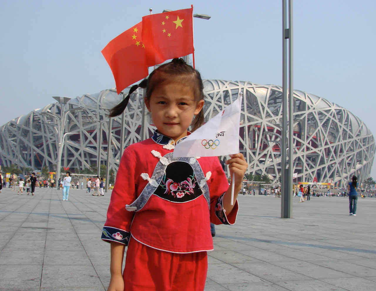 Child at Beijing Paralympic Games
