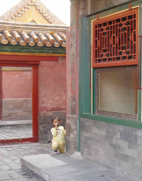 Forbidden City child Beijing