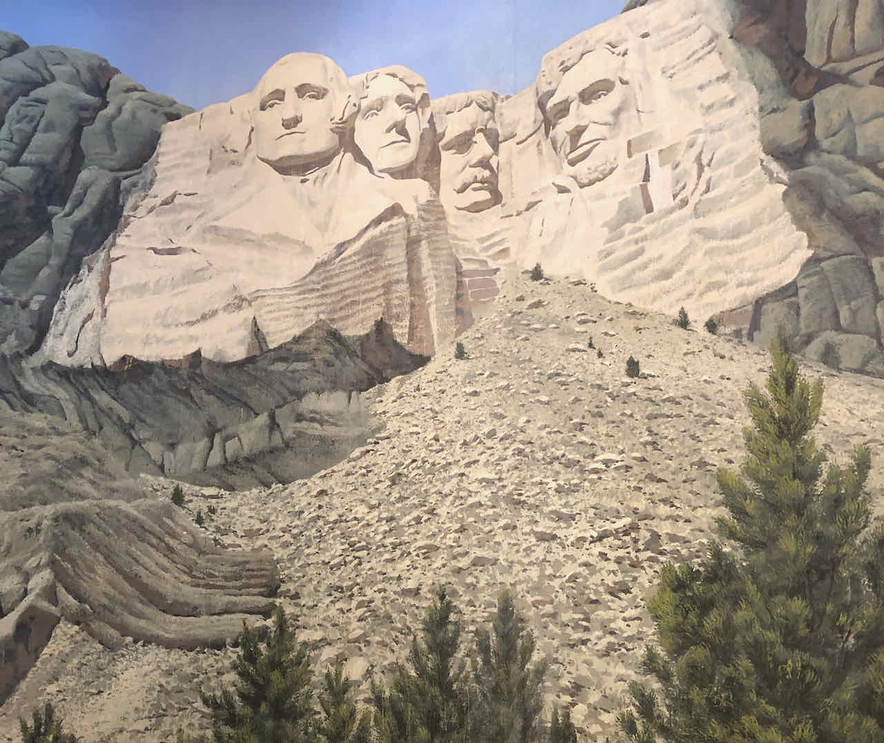 Mount Rushmore backdrop Academy Museum