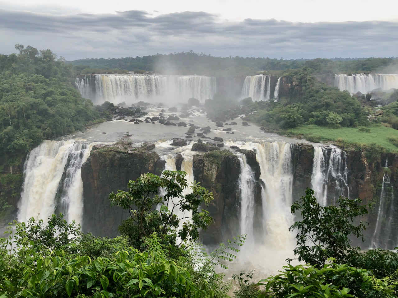 Numerous Iguazu Falls Brazil