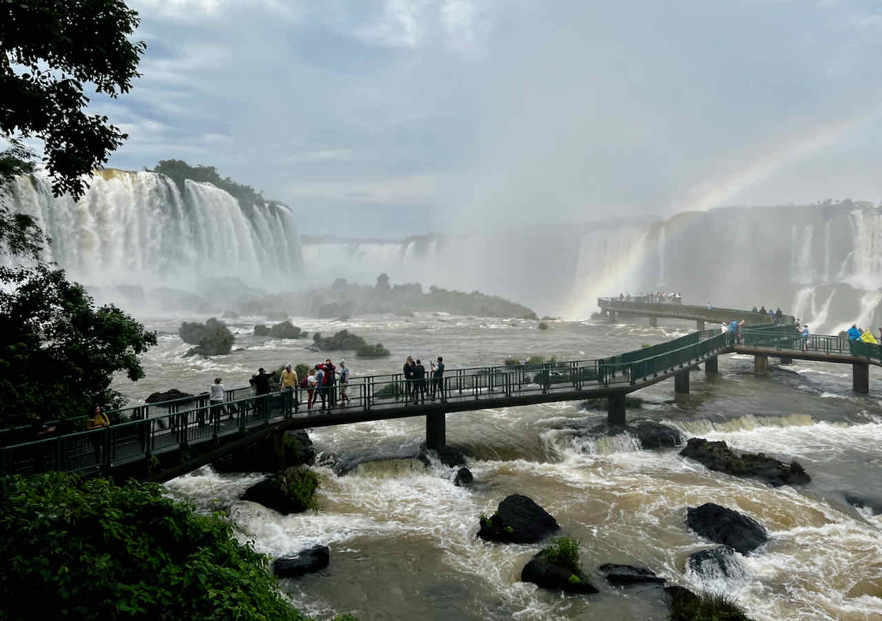 Rainbow Iguazu Falls Brazil