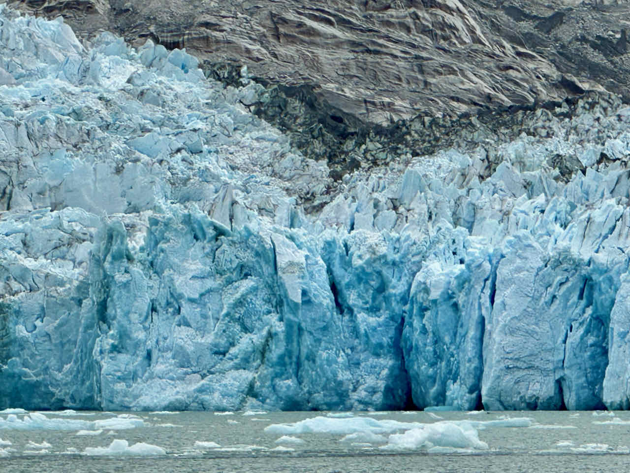 Dawes Glacier Alaska by Seabourn zodiac
