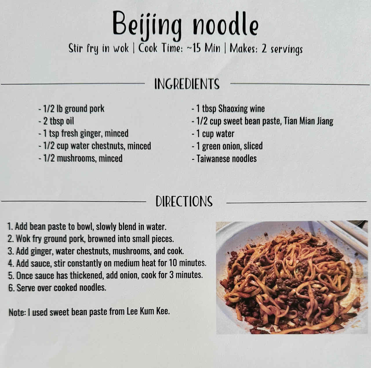 Beijing noodle recipe Stephen Henson