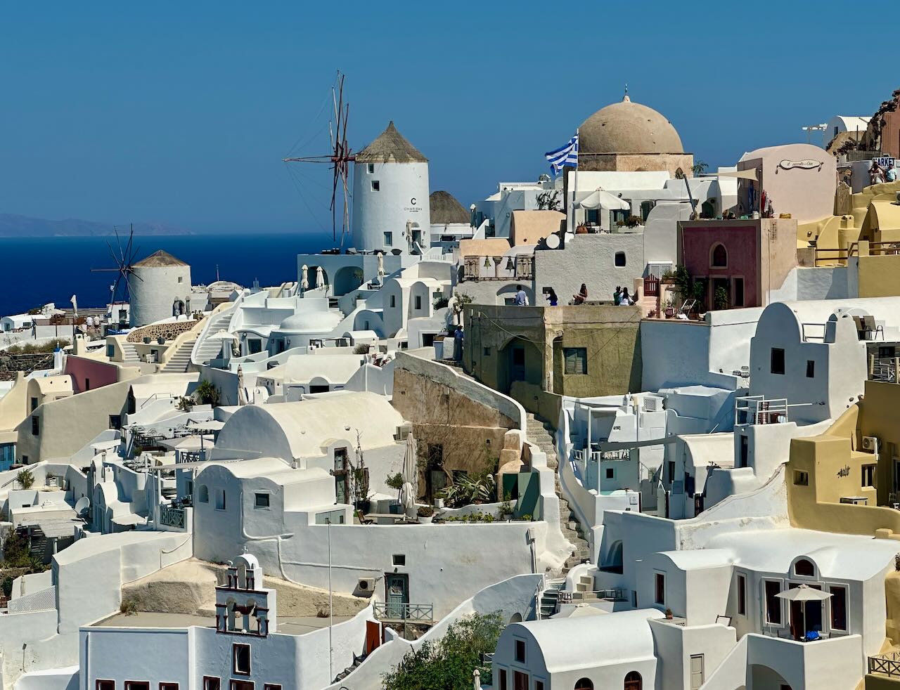 top of Oia Santorini Greece