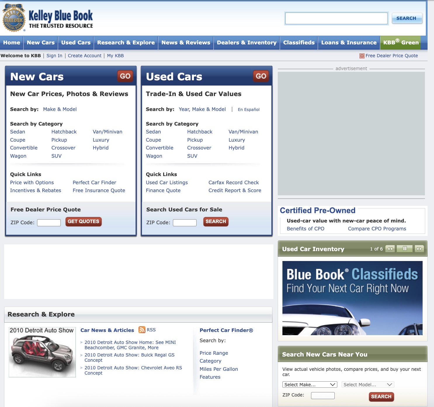 kbb com home page 2008