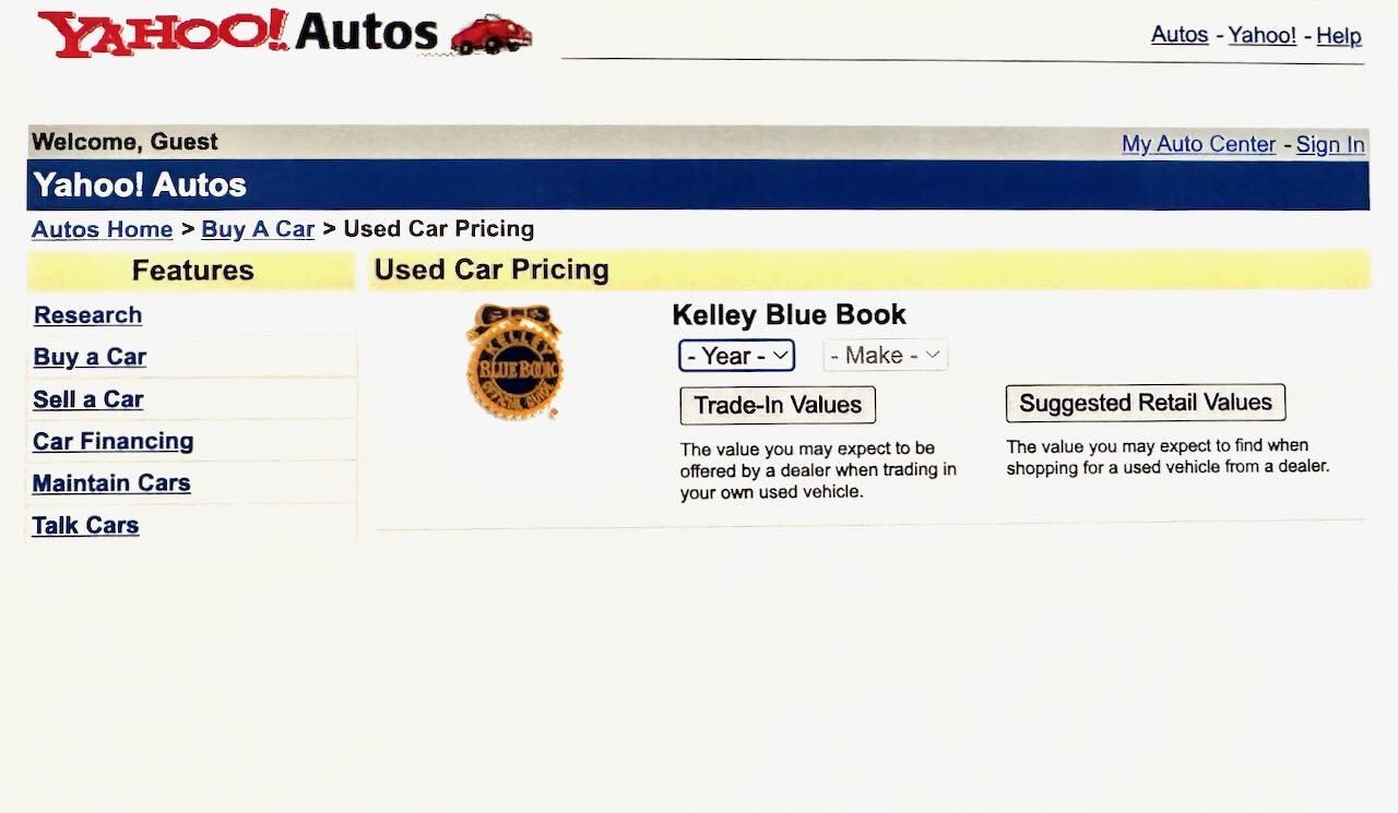 Yahoo autos kbb 1998