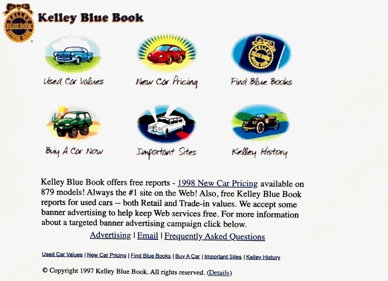 kbb com home page 1997