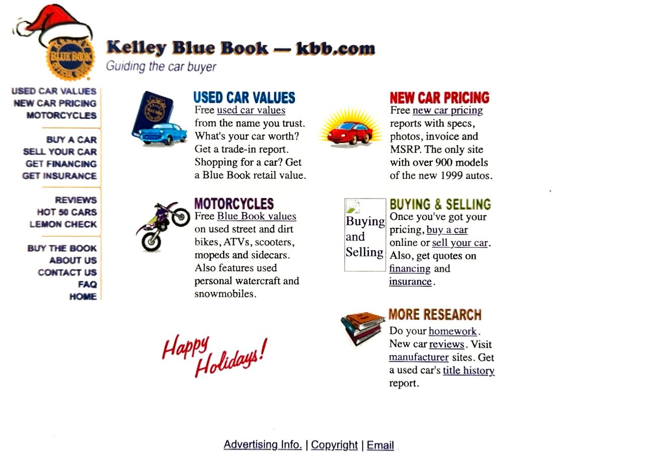 kbb com home page 1998